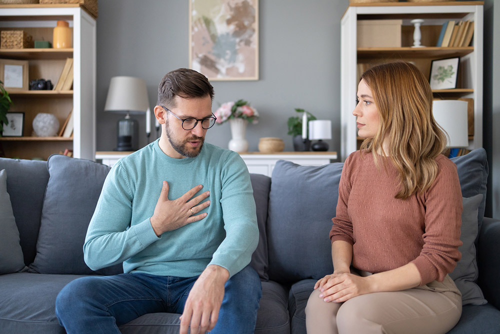 husband and wife arguing
